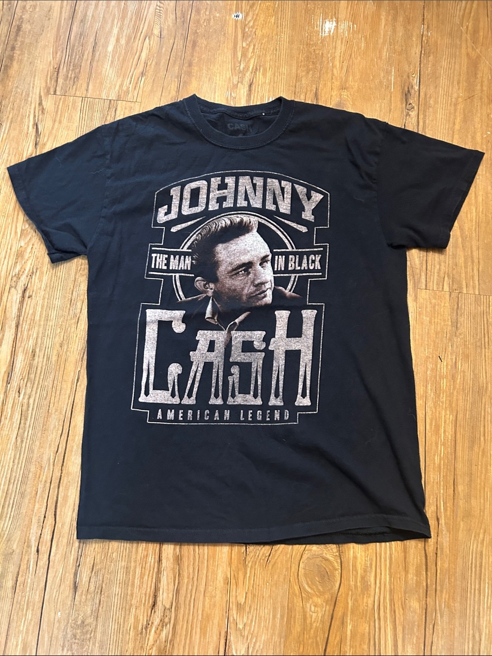 Johnny Cash T-shirt Black Medium